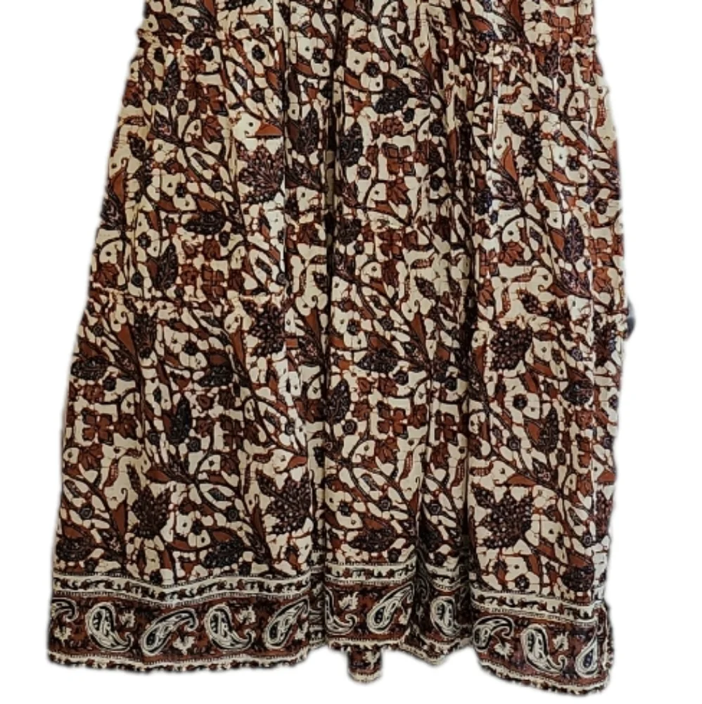 House of Harlow 1960 Nicole Richie Cut Out Tiered Maxi Dress XS Mable brown - Picture 10 of 11